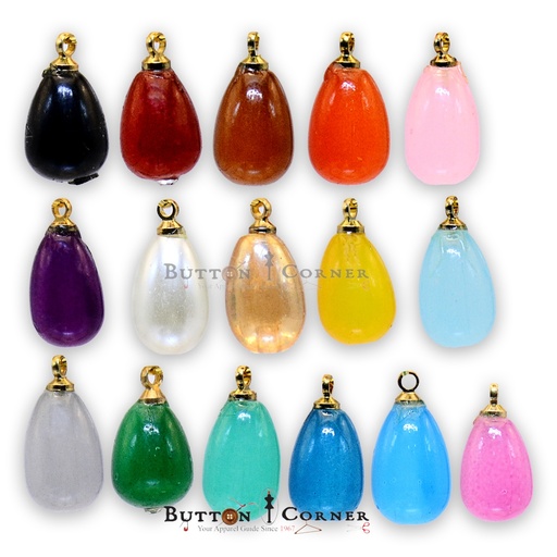 Drop Shape Pearl Hanging Button