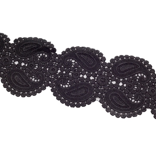[AYHS-1388 BLACK] Double Side Border Shuttle Lace