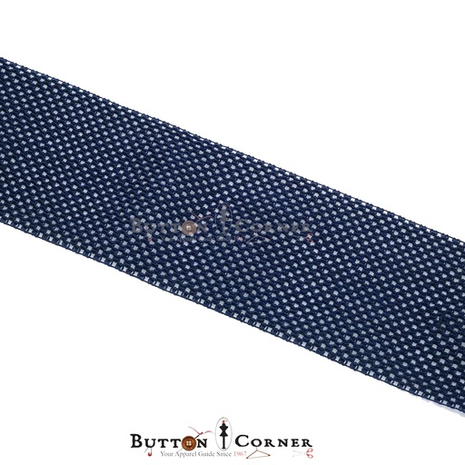 [CRL10 NAVY BLUE] Double Side Border Crochet Lace