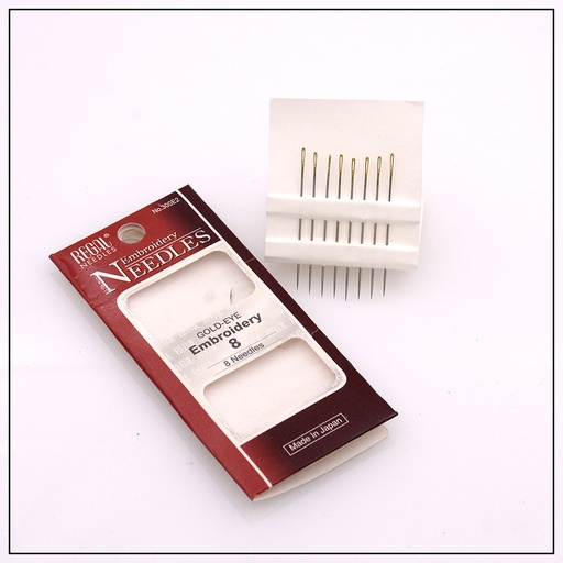 [300E2 SILVER] Embroidery Needles In Gold Eye (Regal)
