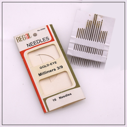 [300M SILVER] Embroidery Needles In Gold Eye (Regal)