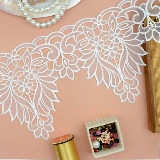 One Side Border Organza Lace