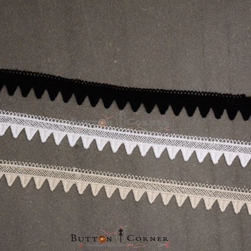 One Side Border Shuttle Lace