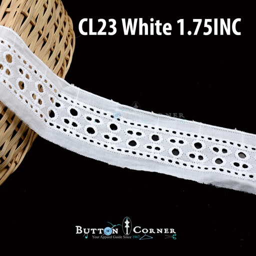 [CL23 WHITE] Cotton Joined Lace