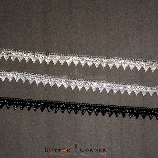 One Side Border Shuttle Sequence Lace