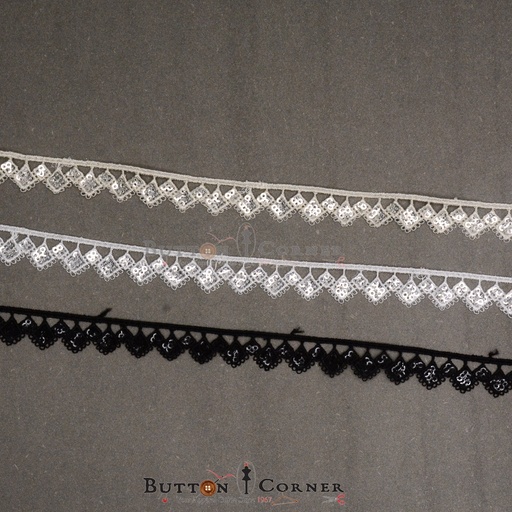 One Side Border Sequence Lace