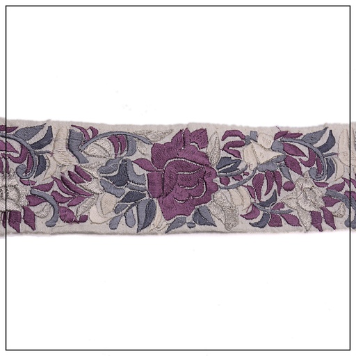 One Side Border Embroidery Lace