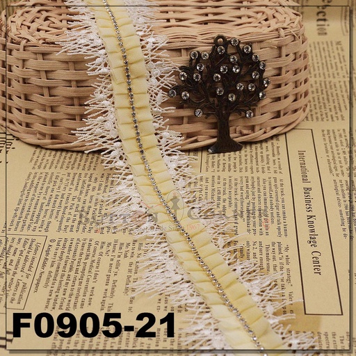 [F0905-21-WHITE] Fancy Shuttle Lace