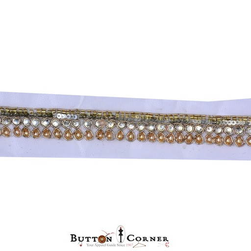 Fancy Sequence Kundan Lace