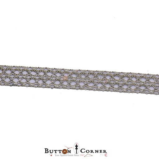 Fancy Metallic Yarn Crochet Lace