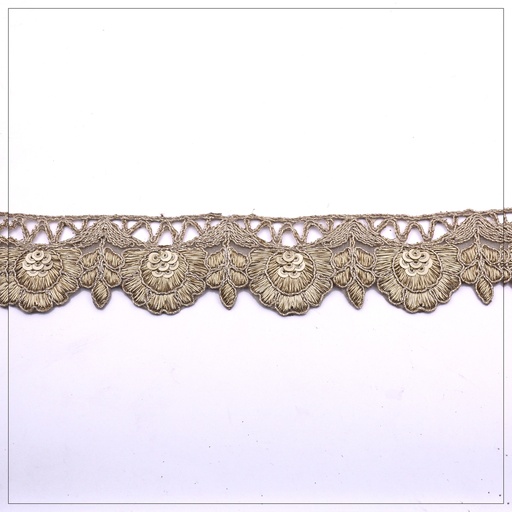 Fancy Matellic Yarn Gota Lace