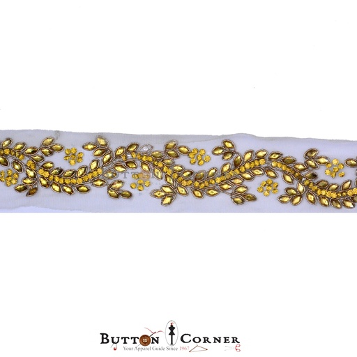 [KFL118 GOLD] Fancy Kundan Lace