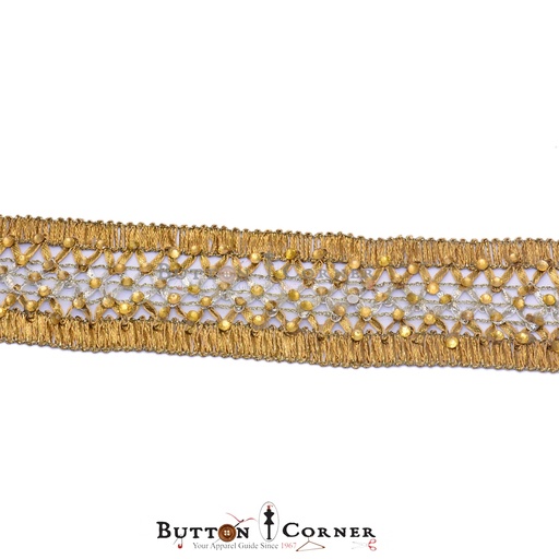[FANL75-ANTIQUE SILVER] Fancy Gota Lace