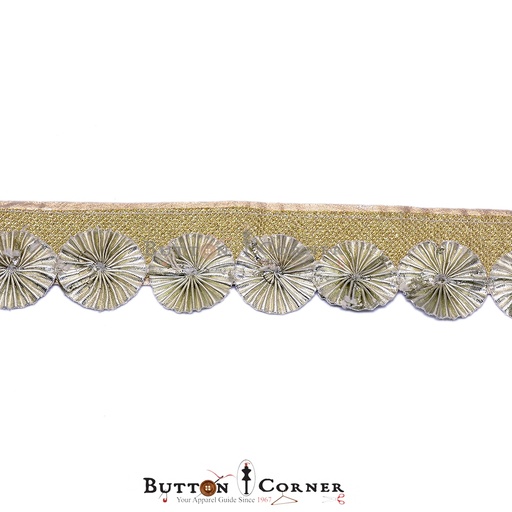 [GOTL434-LIGHT GOLD] Fancy Gota Lace