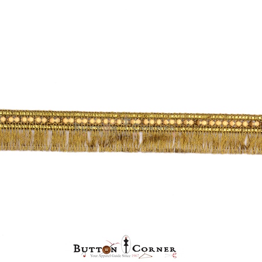 [JL77-ANTIQUE] Fancy Metallic Yarn Hanging Lace