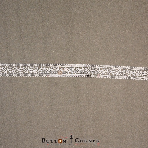 [AY15313-1-WHITE] Double Side Border Shuttle Lace