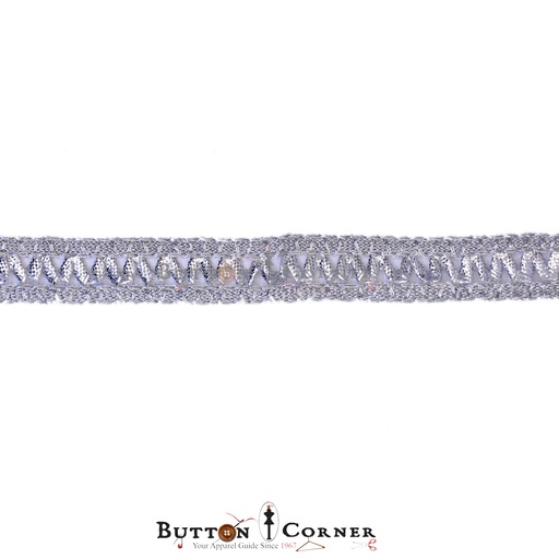 [GOTL266-SILVER] Fancy Gota Lace