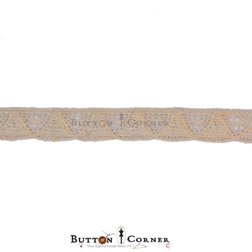 [CRL96 BEIGE] One Side Border Crochet Lace