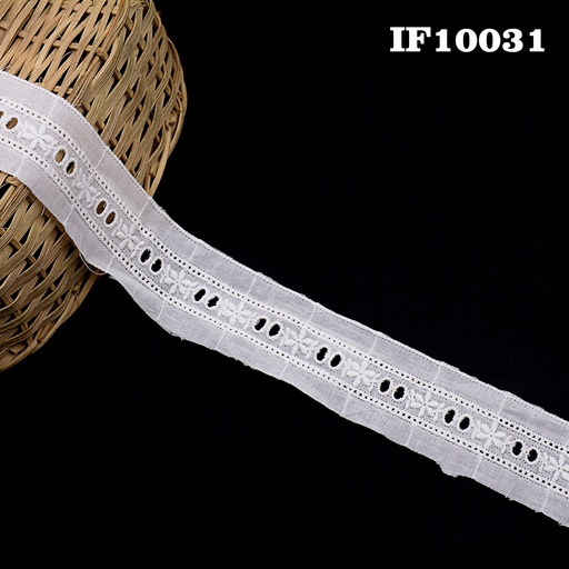 [IF10031-WHITE] Cotton Joined Lace