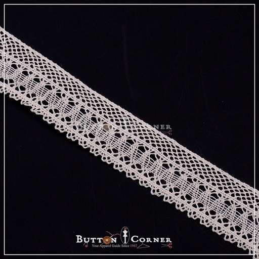[CRL156 BEIGE] One Side Border Crochet Lace