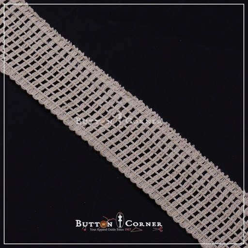 [CRL21 BEIGE] Double Side Border Crochet Lace