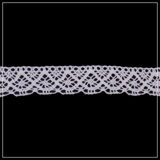 [CRL165 WHITE] One Side Border Crochet Lace