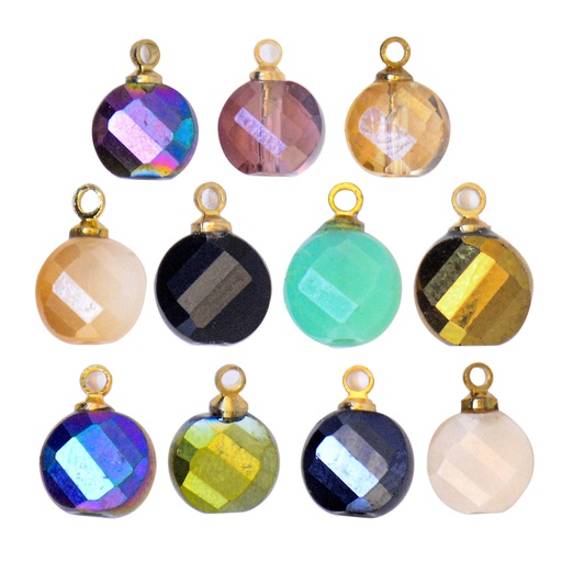 Metal Hook Crystal Button