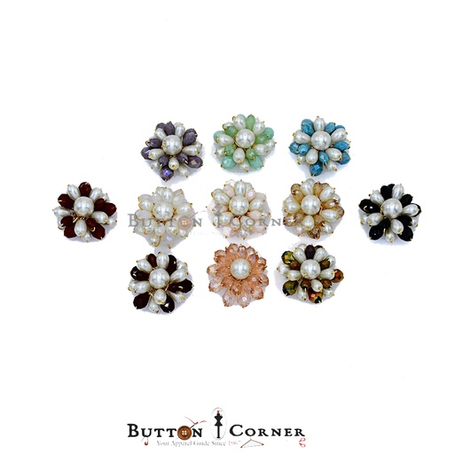 Sunflower Shape Fancy Button