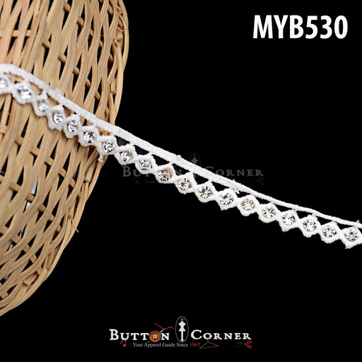 Pearl & Crystal Shuttle Lace