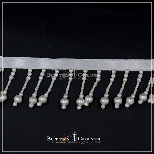 Fancy Pearl&Beads Hanging Lace