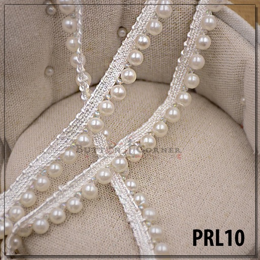 Fancy Pearl & Beads Hanging Lace