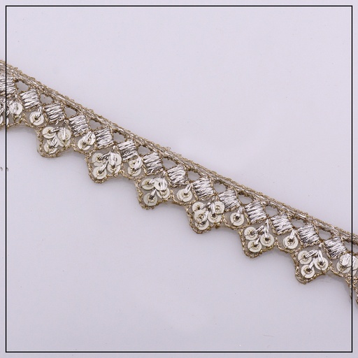 [AL944-GOLD] Fancy Sequence Gota Lace