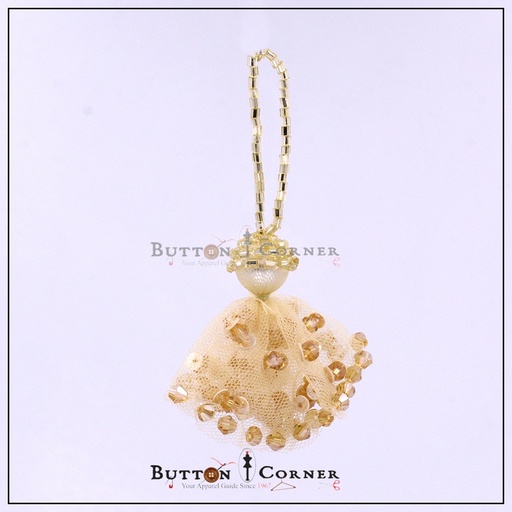 Fancy Pearl & Crystal Tassel