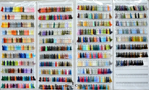 [SUPER STITCH CARD] 3 Ply Polyester Thread Shade Card
