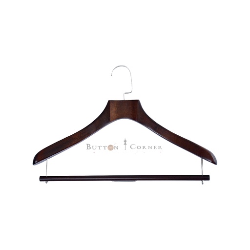 [H269-4 WALNUT BROWN] Executive Suiting Hanger With Movable Stick