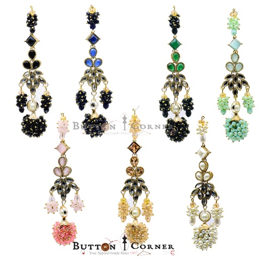 Fancy Pearl & Crystal Tassel