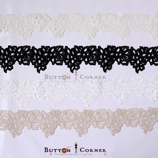 One Side Border Organza Lace