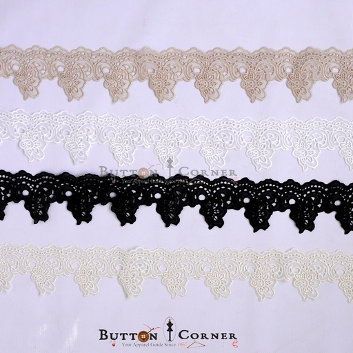 One Side Border Organza Lace