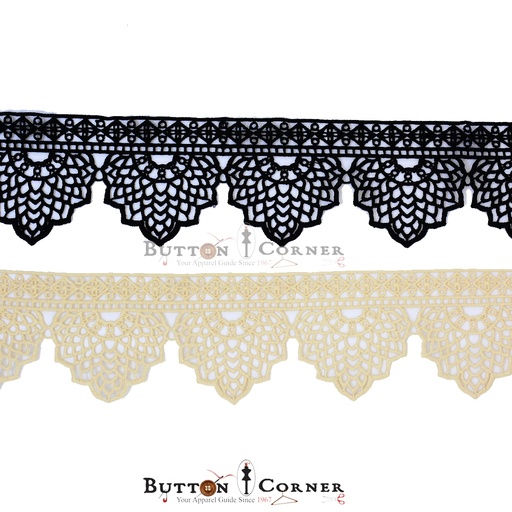 One Side Border Shuttle Lace