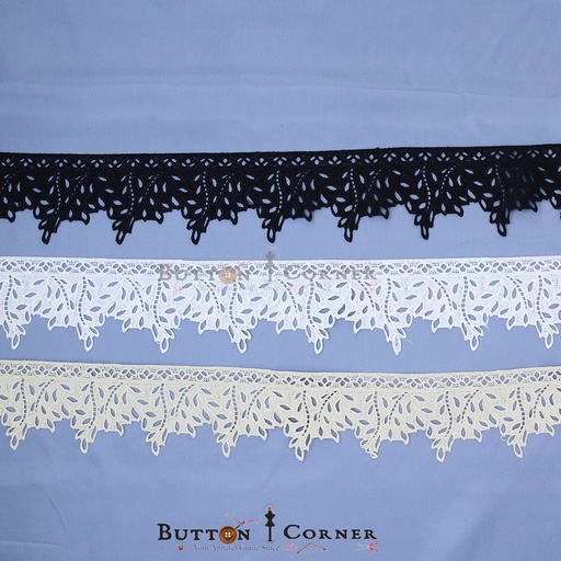 One Side Border Shuttle Lace