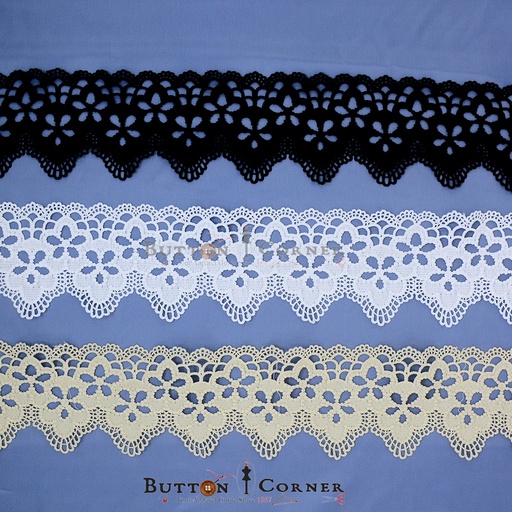 One Side Border Shuttle Lace