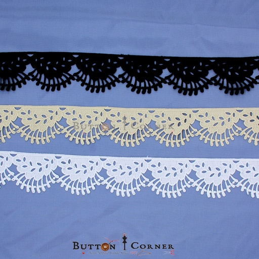 One Side Border Shuttle Lace