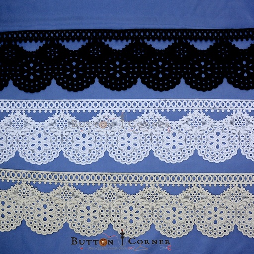 One Side Border Shuttle Lace