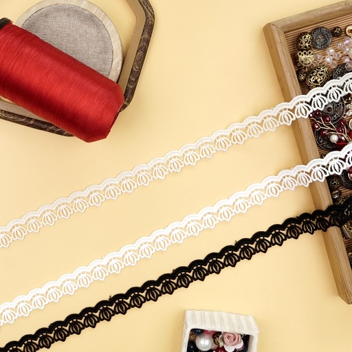 One Side Border Shuttle Lace