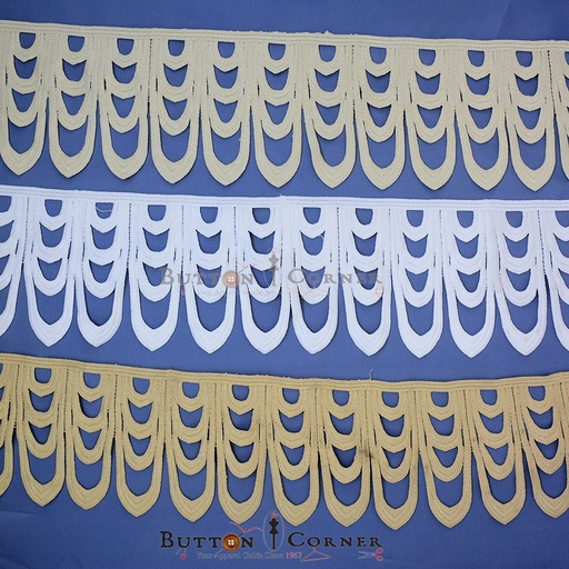 One Side Border Shuttle Lace