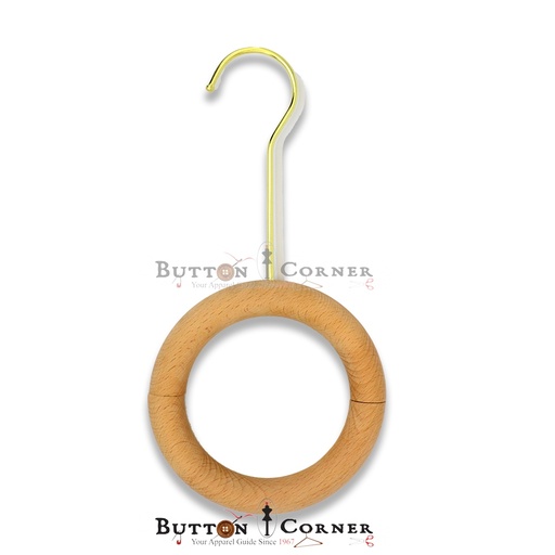 [R14] Wooden Scarf Hanger Round Shape