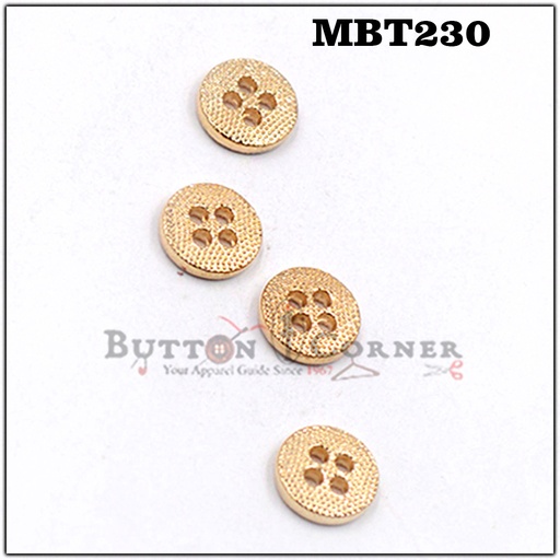 Dotted Design 4-Hole Metal Shirt Button