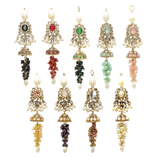 Fancy Kundan & Crystal Tassel