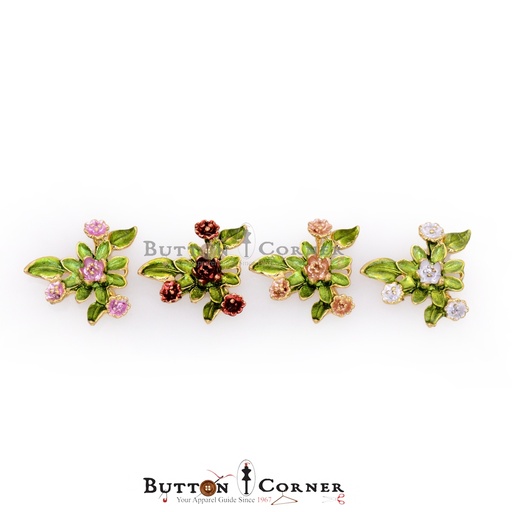 Metal Flowers & Leaf