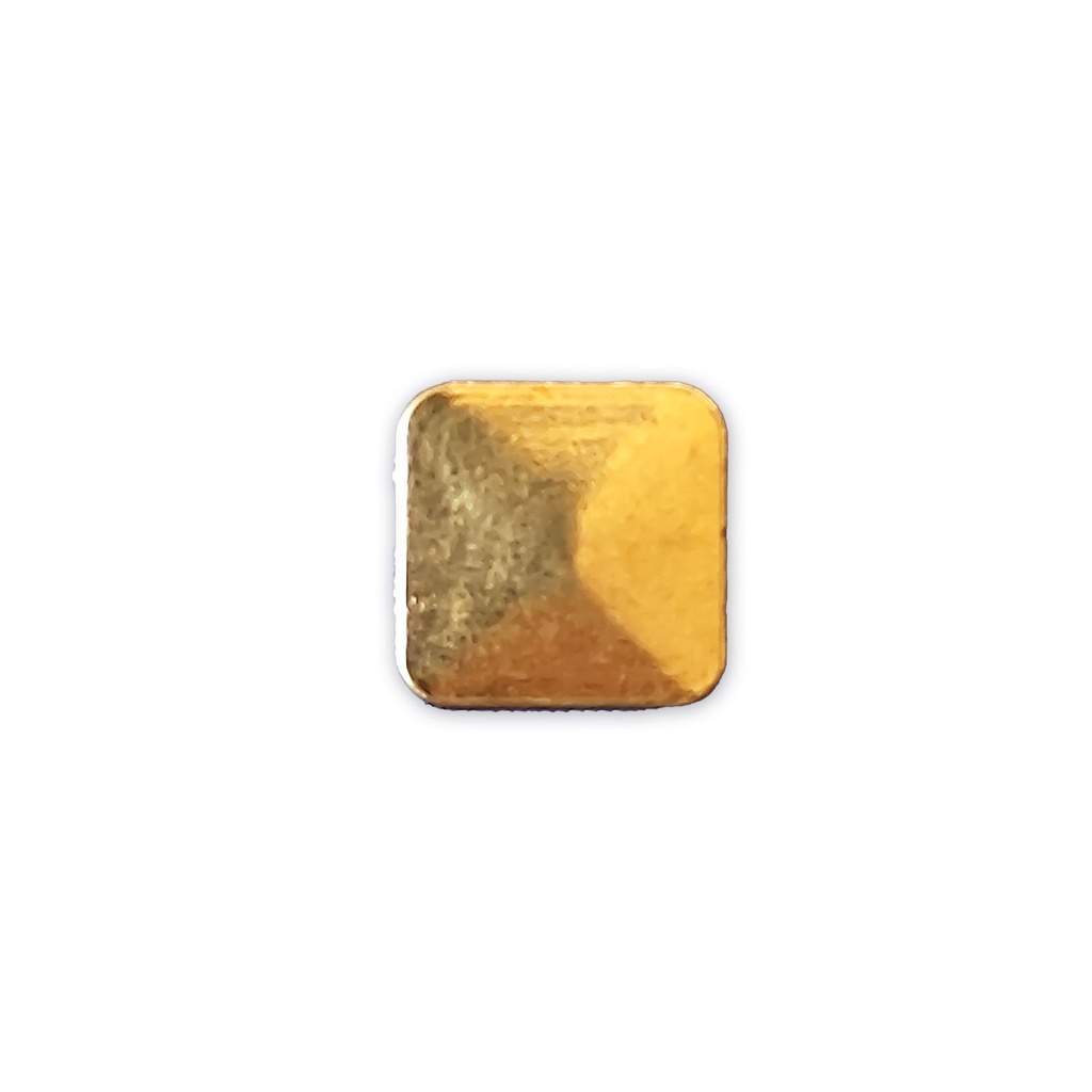 Square Shape Metal Shank Button